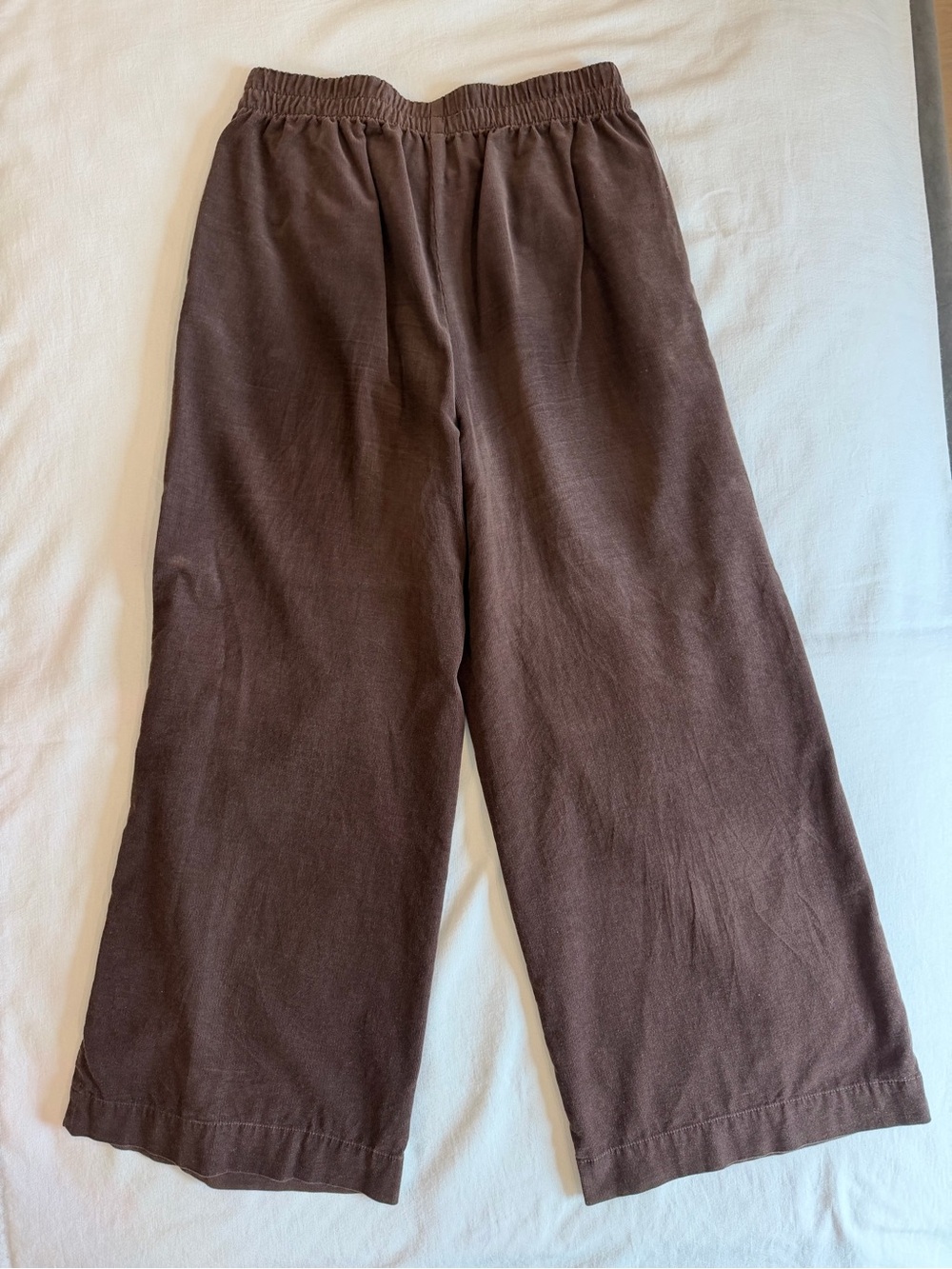 LOFT Pull-On Brown Corduroy Wide Leg Pants Size Small - Picture 6 of 7